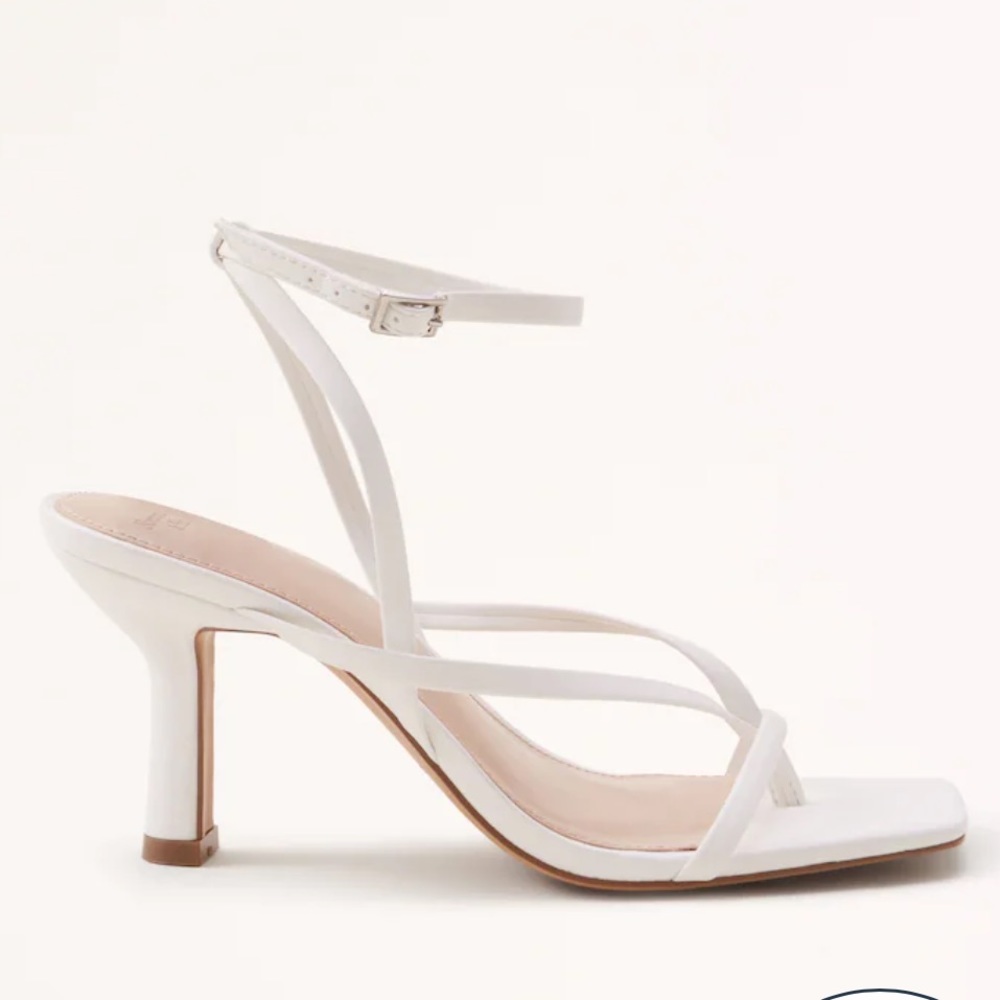 Abercrombie & Fitch Strappy Heel White Size 6